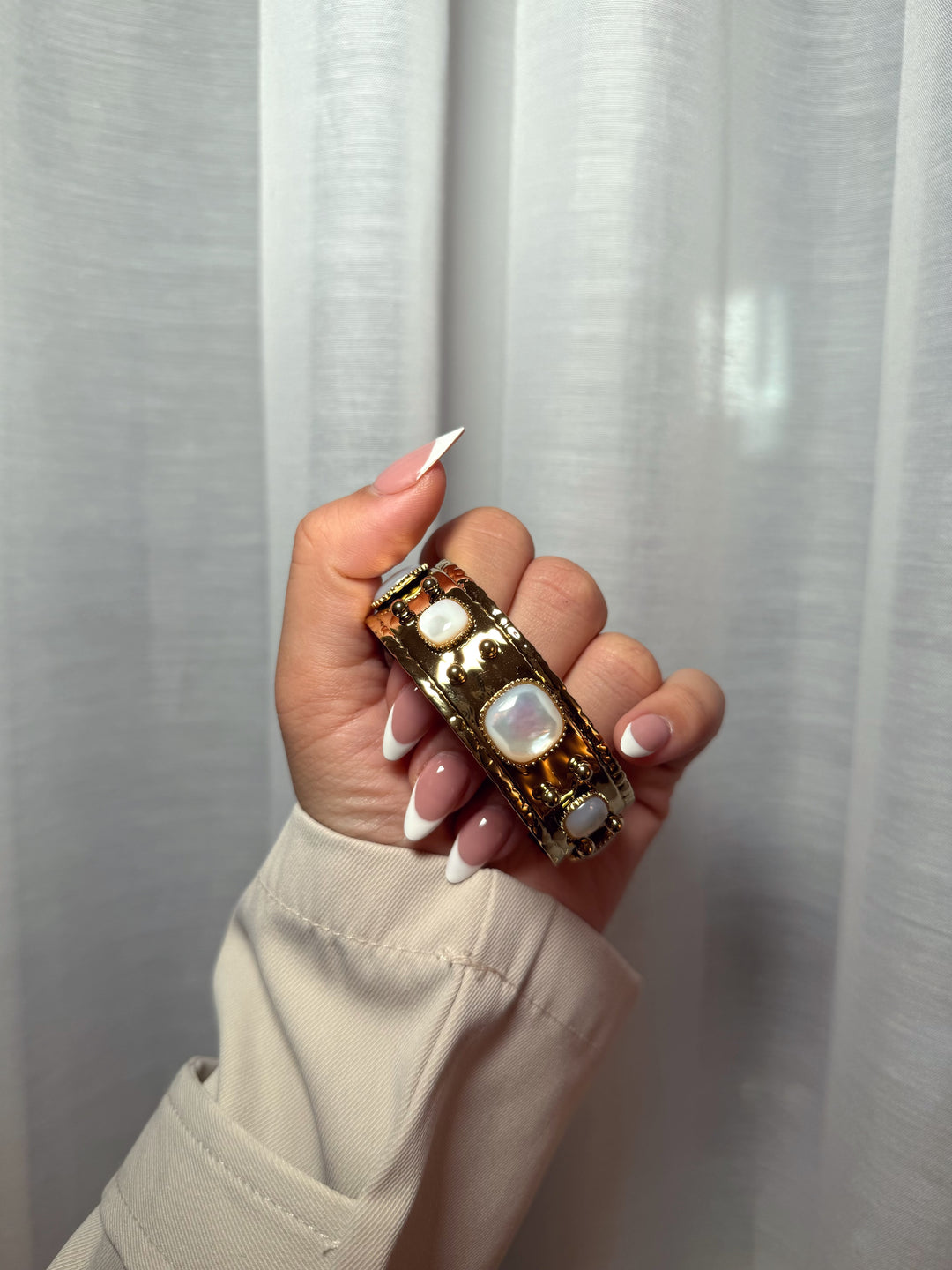 MANCHETTE PIERRES NATURELLES « MARGAUX »